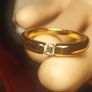 Solid Band Ring with Moissanite Gemstone Image 8