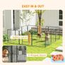 12 Panels Heavy Duty Puppy Playpen, for Small Dogs, Indoor and Outdoor Use - Silver Image 3