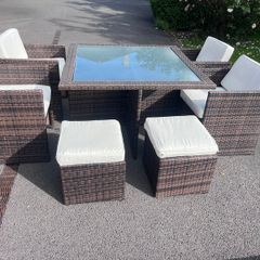 Outdoor rattan furniture