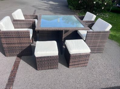 Outdoor rattan furniture