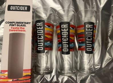 Bulmers outciders Birra Moretti pint beer glass