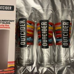 BULMERS outcider beer pint glasses