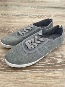 Sneakers trainers runners flat women's shoes grey UK7 new