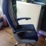 Airbus A320/A321 Aircraft Seat Swivel Office Chair | Genuine Airline Seat with Tray Table & Life Jacket Image 6