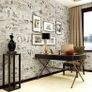 NEW SALE | Decorative Wallpaper Self-Adhesive Wallpaper Retro Style Printed Stick Paper Easy to Apply Peel and Stick Wallpaper (0.45 x 3 m, Newspaper) Image 2