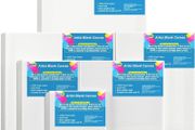 6 Set Blank Stretched Canvas Assorted Size Artist Canvas Multipack Canvases for Acrylic Oil Water Painting