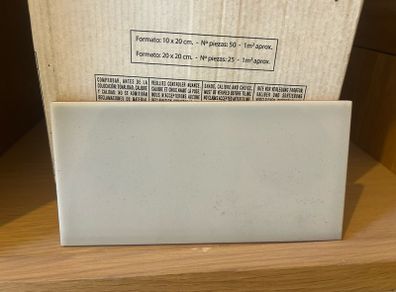 Grey Metro Tiles Matt 10x20cm