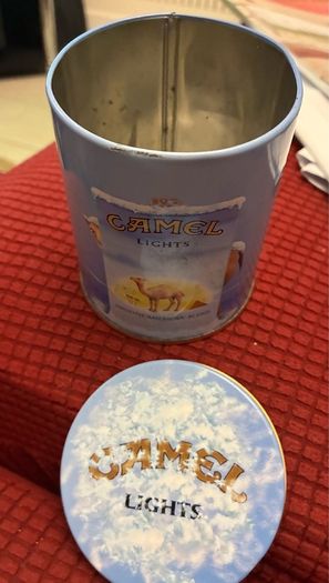 Very Rare Camel Lights Metal Box
