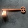 Vintage brass key shaped candle sniffer Image 2