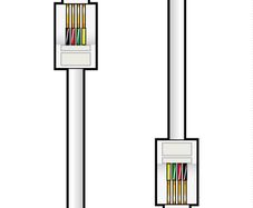 RJ11 Modular Leads 5 Meter