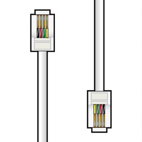 RJ11 Modular Leads 5 Meter