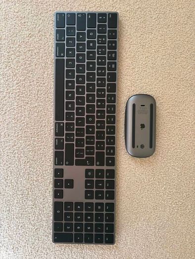 Apple Magic Keyboard with Numeric Keypad & Magic Mouse (Black)
