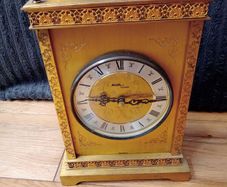 Vintage  Avia Quartz Brass Clock