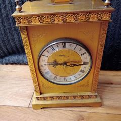 Vintage  Avia Quartz Brass Clock