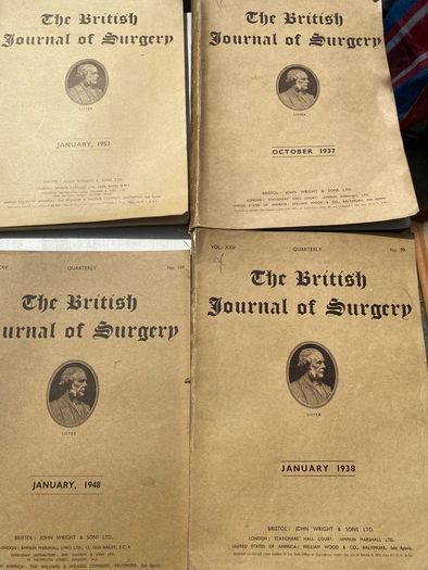 Vintage Medical Journals Collection: The British Journal of Surgery (1937 1951)  19 Issues