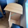Dining table + 4 leather chairs Image 2