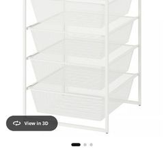 2 ikea jonaxel units fully assembled 4 baskets in each