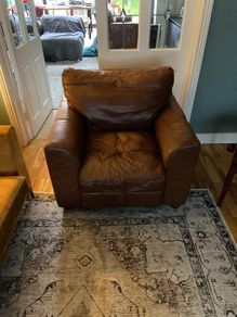 leather armchair
