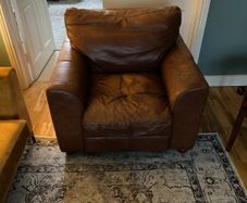 leather armchair