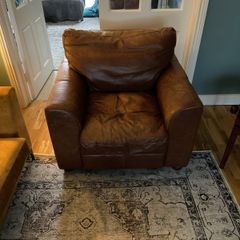 leather armchair