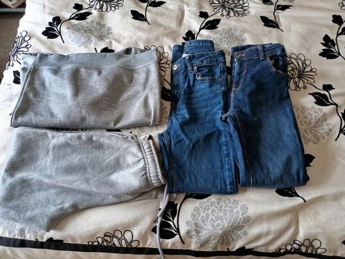 jeans and tracksuit