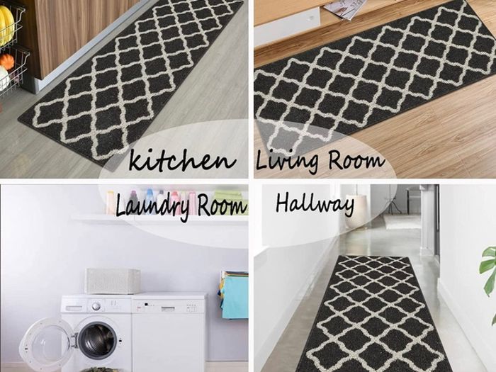 Runner Rug for Hallways 50x150cm Area Rug Runner Non Slip Washable Runner Floor Mat Non Shedding Hallway Rugs for Entryway Indoor Kitchen Floor Bedroom Laundry Room (FREE POSTAGE)