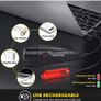 Super Bright Bike Light Set, Powerful LED USB Rechargeable Front Headlight and Back Taillight, 2000mah Lithium Battery, Waterproof, 4 Lighting Modes Mountain Road Bicycle Lights (FREE POSTAGE) Image 5