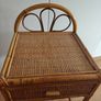 Wicker 70s bedside tables x2 Image 2