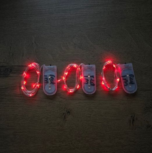 Christmas LED lights - 3 x 1M