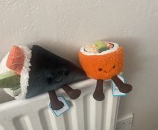 New JELLYCAT Set of 2 Sushi Coneroi Temaki and Codhi Californian Roll