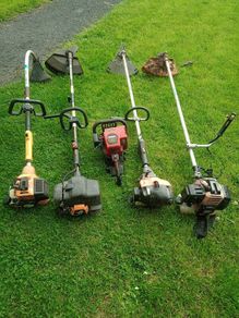4 strimmers and a hedge trimmer