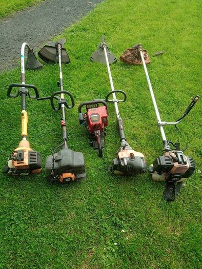 4 strimmers and a hedge trimmer