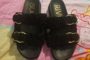 River island sherpa sandals