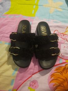 River island sherpa sandals