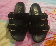 River island sherpa sandals