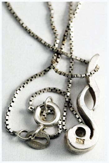 925 Sterling Silver  Zircon Pendant and Chain Necklace