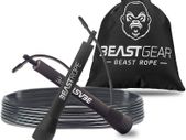 Skipping Rope, Steel Speed Fitness Jump Ropes, Lightweight and Adjustable Workout Equipment for Jumping, MMA, HIIT
