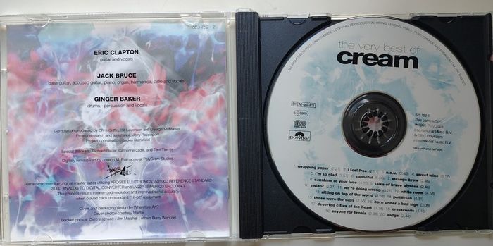 Cream - The Very Best Of CD (1995) Blues Psychedelic Rock VG+