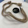 New Vintage E27 Jute rope lamp holder ceiling light 2 metre Image 3