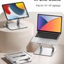 Ergonomic Laptop Stand for Desk, Dual-Bar Support & Height Adjustable Laptop Riser Holder, Ventilated Portable & Foldable Computer Stand, Compatible with MacBook Air Pro Image 7
