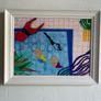 Original Art Swim Art Swimmer Pool Abstract Art Contemporary Irish Art Image 2