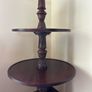 Three tier carved mahogany dumbwaiter Image 5