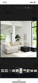 JYSK new coffee tables marble effect black