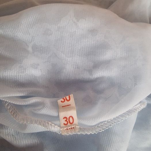 Vintage 1970s Baby Blue Lace Nightdress and Matching Robe Set  Size 30