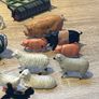 Vintage Lead Metal Farm Bundle Animals, People & Equipment Image 6