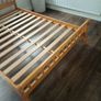wooden bed 4ft.6 great condition Image 2