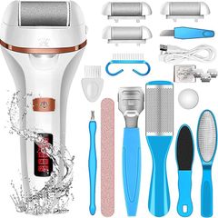Electric Foot File Callus Remover, iToncs Professional Pedicure Kit Rechargeable Feet Callus Remover with 10 in 1 Foot Files Pedicure Tools Foot Care for Dead Skin MULTIPLE COLOURS AVAILABLE (FREE POSTAGE)