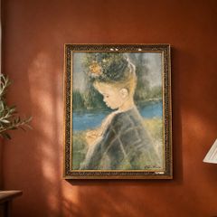 Vintage Framed Canvas Print -Precious by Gentilini