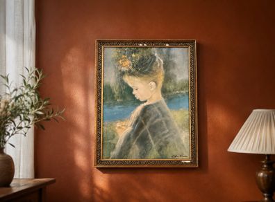 Vintage Framed Canvas Print -Precious by Gentilini