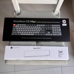 Keychron K5 Max QMK Wireless + Palm Rest